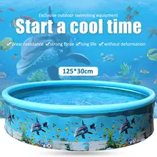 

Thickened Inflatable Swimming Pool Blow Up Pool For Family Kids Backyard Foldable Swimming Pool Infant Water Floating