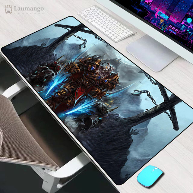 of Warcraft Illidan Mouse Pad  Varmilo Gaming Accessories Computer Mousepad Keyboard XXL Gamer Carpet 900x400 LOL Desk Mat