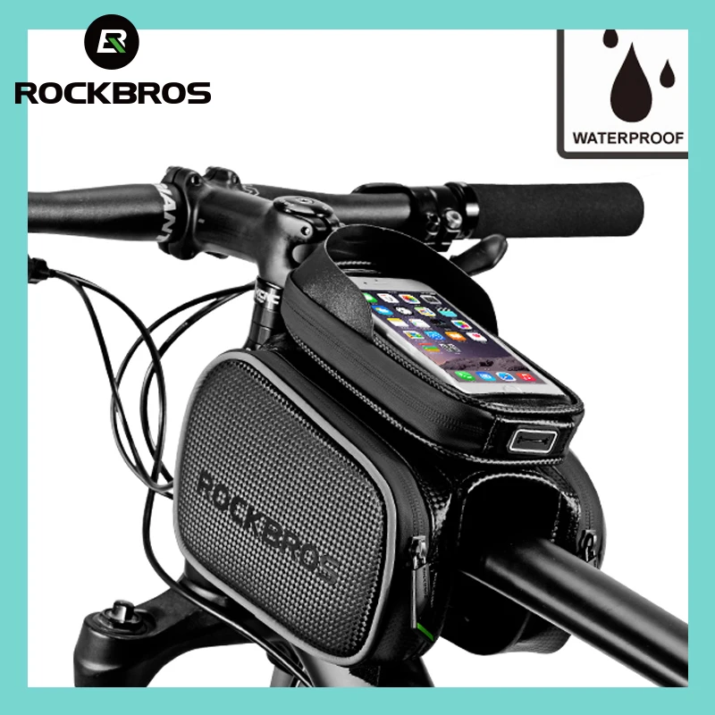 ROCKBROS Bike Phone Mount Bag Sensitive Touch Screen