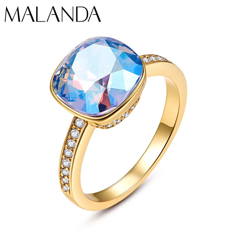 MalandaCrystalsFromAustriaLuxuryRingsForWomenNewFashion