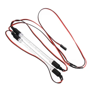 

2Pcs Colorful Chassis Body LED Light Strip Tube Bar RC Car Decoration for 1:10 RC Crawler Car Truck