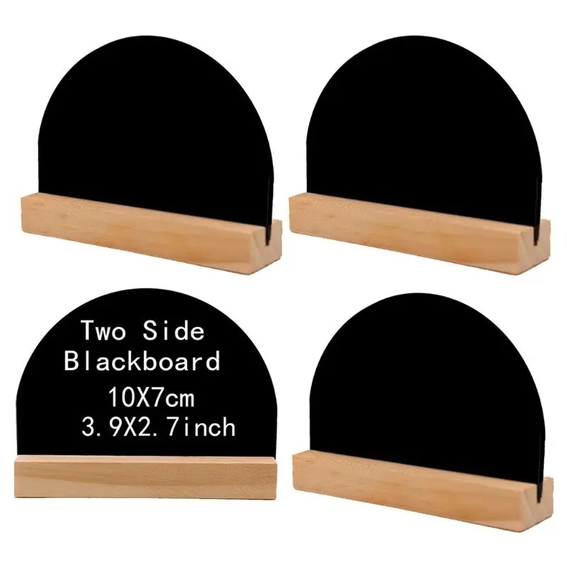 Mini Chalkboard Set Of 4 Mini Blackboard Wooden Paintboard Square Notice Boards Plinth For Arts Message Signs Shop Decoration Plaques Signs Aliexpress