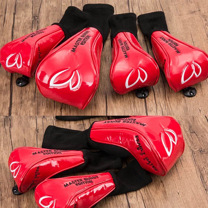 Mirror red Гибридные Чехлы для головы Golf UT из искусственной кожи, 2 цвета, чехол для водителя - Цвет: Mirror red