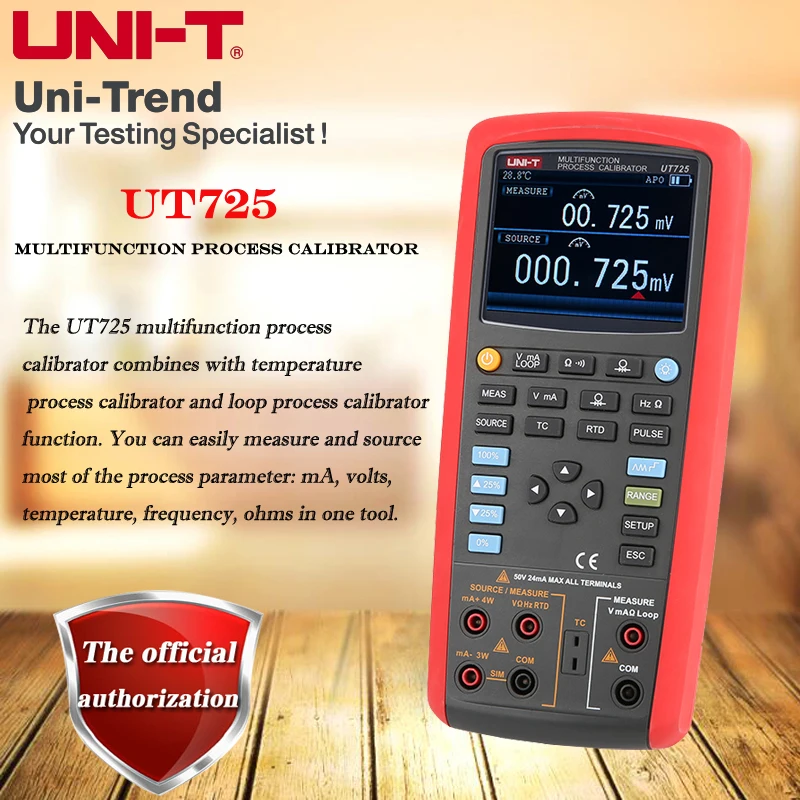 UNIT UT725 Multifunction Process Calibrator Thermocouple / RTD