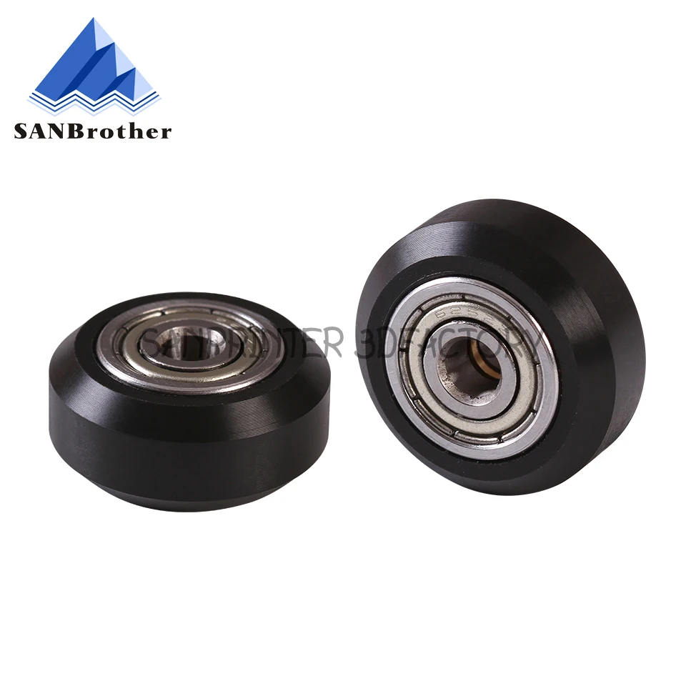 CNC Openbuilds Wheels Plastic POM Small&Big Passive Round wheel perlin wheel & V-type for V-Slot C-Beam 3d printer parts