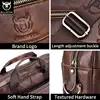 BULLCAPTAIN Briefcase Shoulder Messenger Bags Men's Genuine Leather 14-inch Laptop Bag's Men's Briefcase Office Business Handbag 5