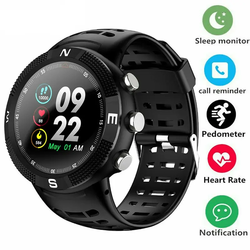 IP68 Waterproof Heart Rate Monitor Sport Wristband GPS Smart Watch Bracelet support IOS Android Running Climbing Swimming