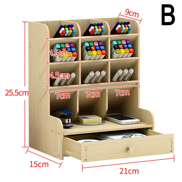 Organizador de mesa de escritório desktop caneta