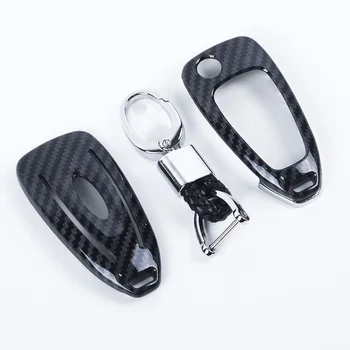 

Chain Car Key Case Protector Housing Scratch-resistant Ring For Ford Focus/Kuga/Escape 2013-2019 ABS Plastic