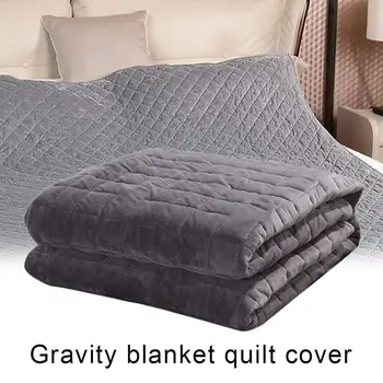 

Crystal Velvet Gravity Blanket Quilt Cover Dark Grey Warm Cover Style Quilt Blanket Gravity Fashion Soft Blanket Bed Modern R0T7