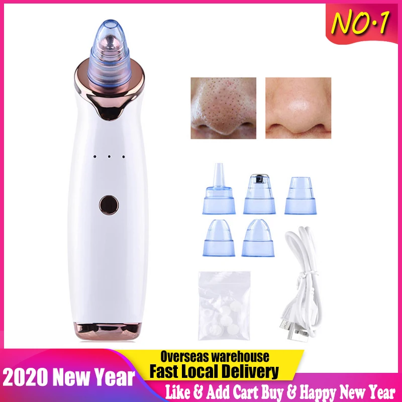 

Blackhead Remover Face Deep Nose Cleaner T Zone Pore Acne Pimple Removal Vacuum Suction Facial Diamond Beauty Clean Skin Tool