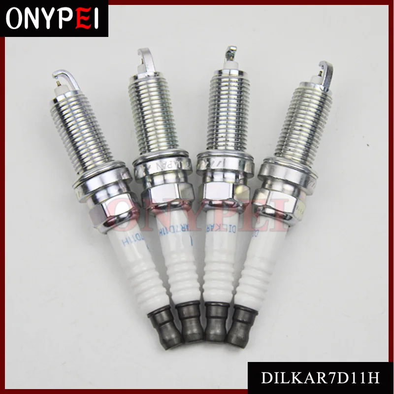 Новинка 4 шт./лот двойная иридиевая Свеча зажигания 22401 1VA1C DILKAR7D11H для 2017 Nissan Rogue 2.0L