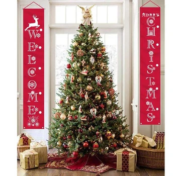 

Welcome Christmas Banner Merry Christmas Decor For Home 2020 Christmas Door Decor Xmas Navidad Noel Gifts New Year