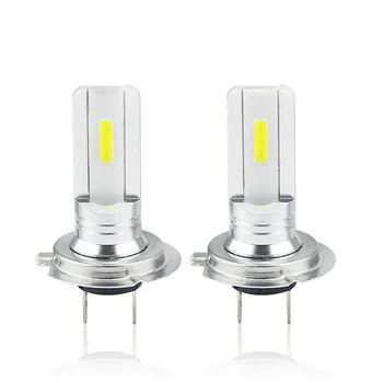 

2Pcs Car LED lights COB SUV Truck Fog lamp Headlight 6500K Bulb Aluminum Alloy