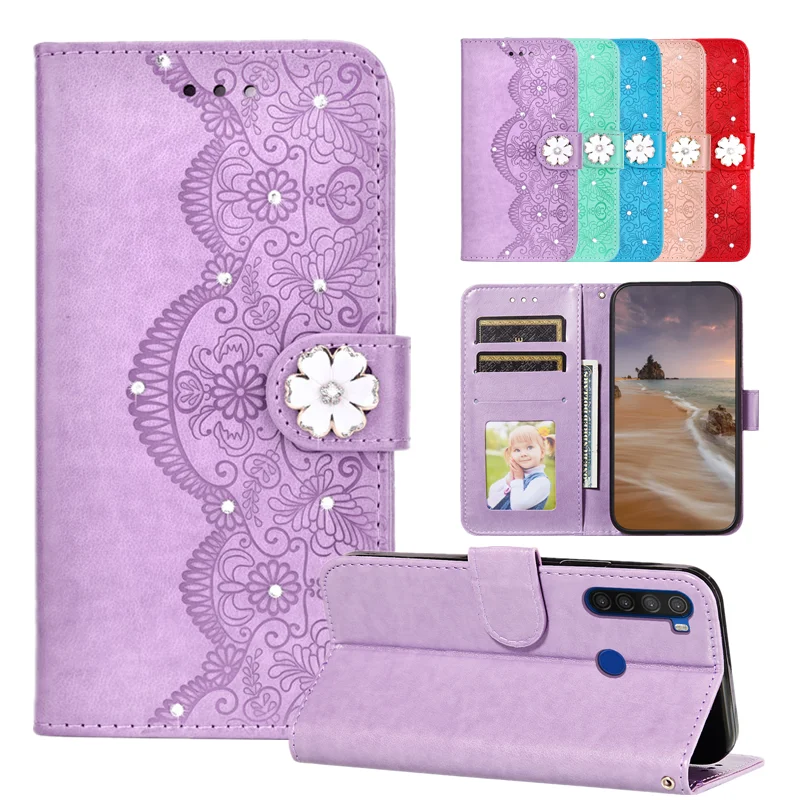 

Diamond Printed Leather Case For Xiao Mi 10T Note 10 Pro Lite Phone Cover For Redmi 9AT 9A 9C 9i 8A Note 9S 9 8T 8 Pro Max Csae