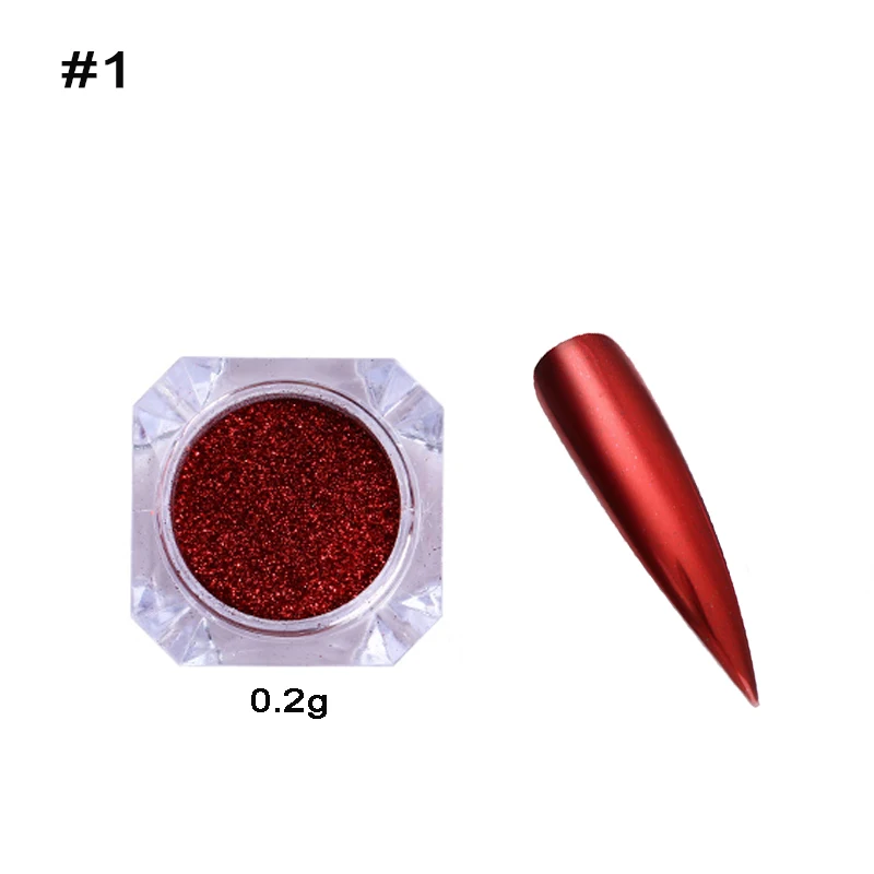 0,2 г/кор. хамелеоническое зеркало Блестки для ногтей Пудра Auroras набор для дизайна ногтей хром пигмент украшения Мани Лечение ногтей аксессуары - Color: 17 0.2g