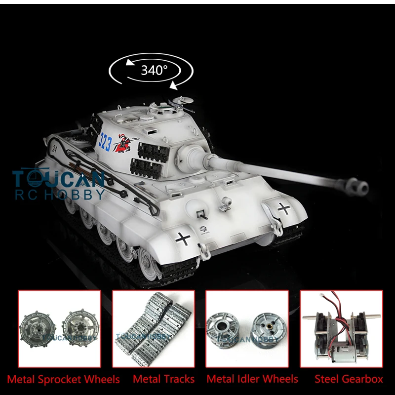 US Stock HengLong 1/16 King Tiger RC Tank 3888A Plastic Sprockets Driving Wheels 