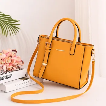 

Large capacity square solid color bag 2020 new fashion women's shoulder bag casual diagonal female bag