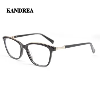 

KANDREA 2020 Fashion New Women Eyeglasses 3 Colors Acetate Optical Frame Glasses Clear Lens Eyewear Trending Lady Spectacles
