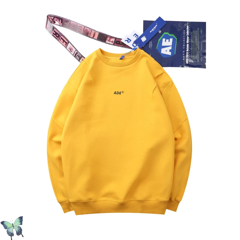 

Autumn Winter AderError Street Shot Sweatshirts Lovers 100% Cotton High Quality Oversized Ader Error Pullover Sweatshirts