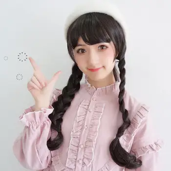 

Long Wavy Curly Wig With Air Bangs Silky Full Heat Resistant - Natural For Cosplay For Women Wig Machine Synthetic Looking R3V6