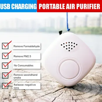 

Portable Air Purifier Negative Ion Ozone Generator Sterilization Car Odor Freshener Home Small Air Conditioning Appliance