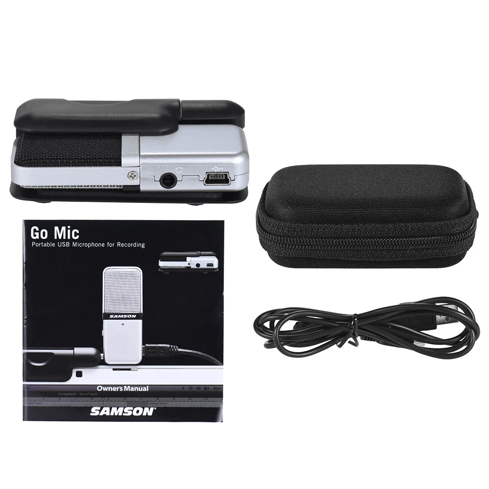 Samson GO Mic Мини Портативный конденсаторный микрофон с зажимом дизайн USB разъем совместим с Mac или PC Музыка Подкаст