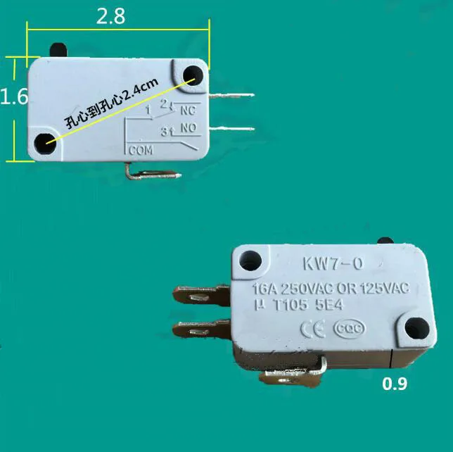 Запчасти для рисоварки micro swith большая мощность 16A KW7-0 серебряный контакт 3 медные булавки