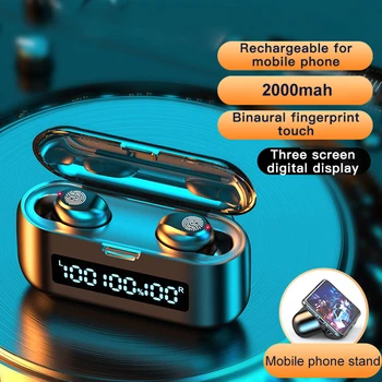 

TWS wireless bluetooth headset new LED digital display binaural in-ear sports headset 5.0 mini earphone and microphone