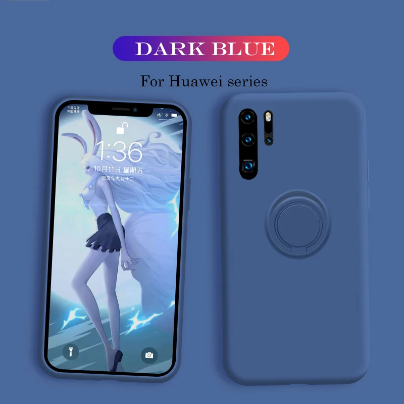 Жидкий силиконовый чехол для huawei P20 Lite Pro, автомобильный держатель, чехол для huawei P30 Lite Pro mate 30 Pro 20 Pro Honor 20 Pro - Цвет: ZF