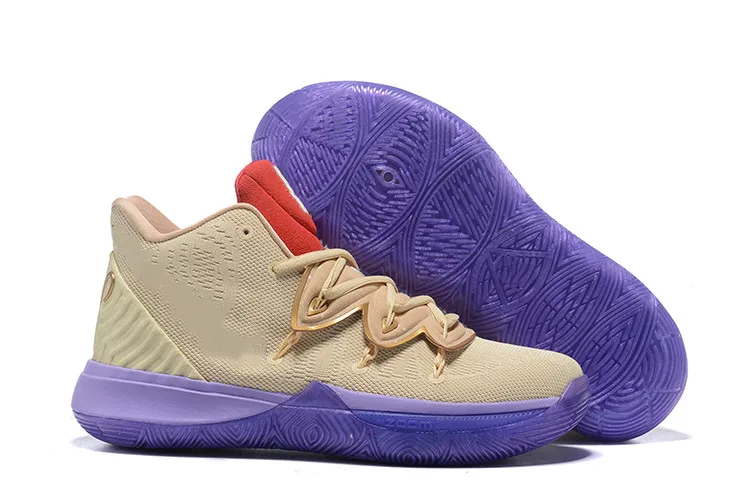 Губка x Kyrie 5 дом в форме ананаса мужские баскетбольные кроссовки Irving 5S граффити Keep Sue Fresh Патрик сквидворд кроссовки, украшенные звездами