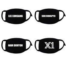 Kpop X1 альбом квантовый LEAP логотип печать EUNSANG DOHYON MINHEE K-pop модные маски для лица Унисекс Хлопок Черная ротовая маска GU113