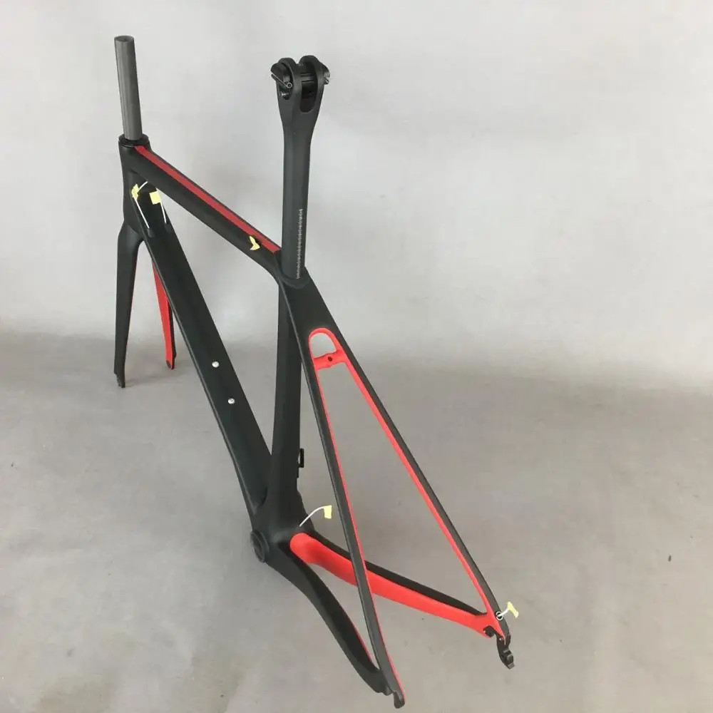 Flash Deal 2020 SERAPH new T1000 super light carbon frame  FM609 carbon frame SGS test frame chinese red color paint frame 4