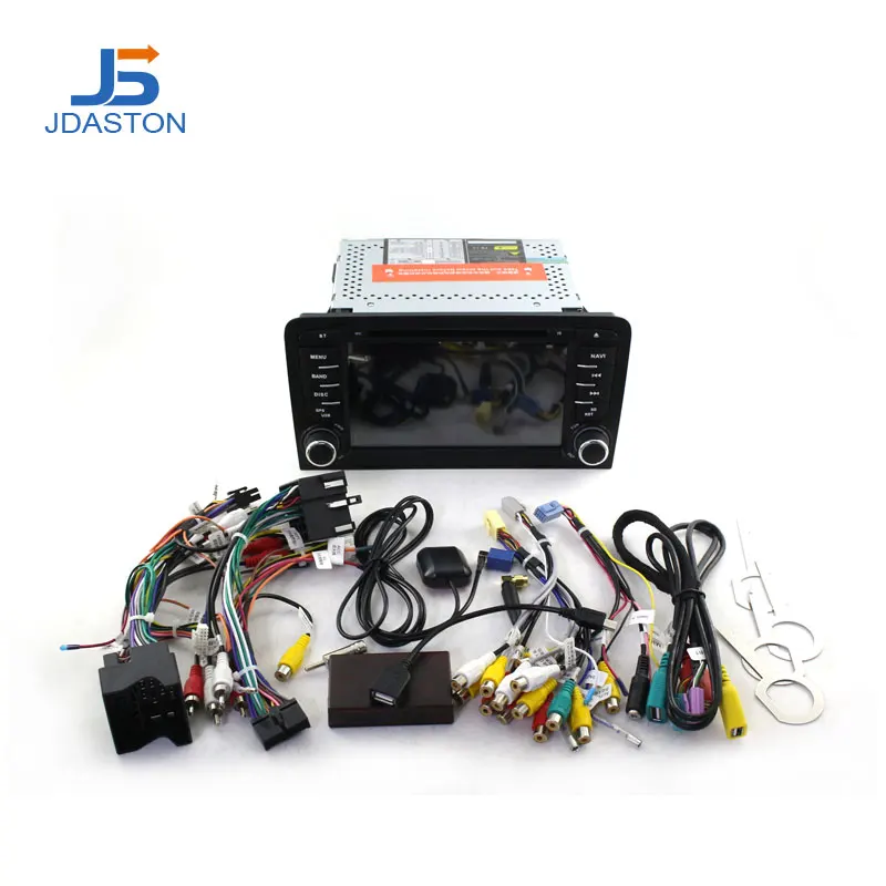 Cheap JDASTON Android 9.0 Car Multimedia Player For Audi A3 S3 GPS Navigation Stereo 2 Din Car Radio WIFI DVD CD 4G+64G Octa Cores RDS 3