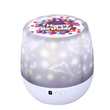 

Multifunction Projection Lamp 360 Rotation Atmosphere Moon Party Night Light Star Projector Love Birthday Living Room