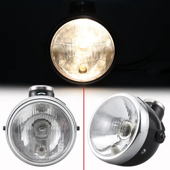 

Universal 6" Headlight Military Retro Headlight w/ Speedometer MPH For Honda Yamaha Suzuki Chopper Headlight w/ Meter Instrument