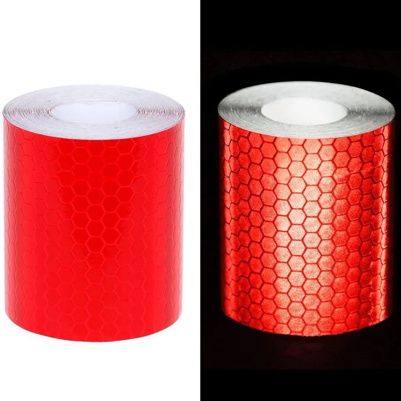 

2pcs Reflective Safety Warning Conspicuity Tape Film Sticker Multicolor Suitable