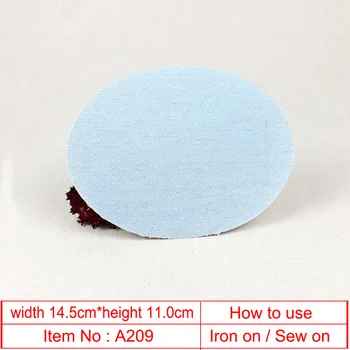 

Lulang 10Pcs Oval/rectangular Light Blue/white Denim Patch Hand-sewn or Ironed on Clothing Repair Accessories DIY Clothing
