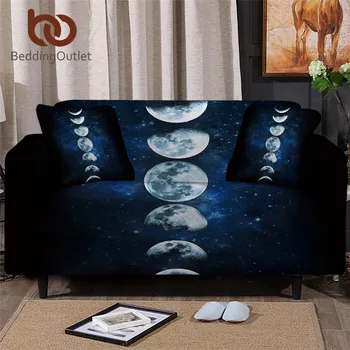 

BeddingOutlet Moon Eclipse Changing Couch Cover Galaxy Sofa Cover 3D Landscape Slipcover For Sofa 1/2/3/4 Seater Chair Protector