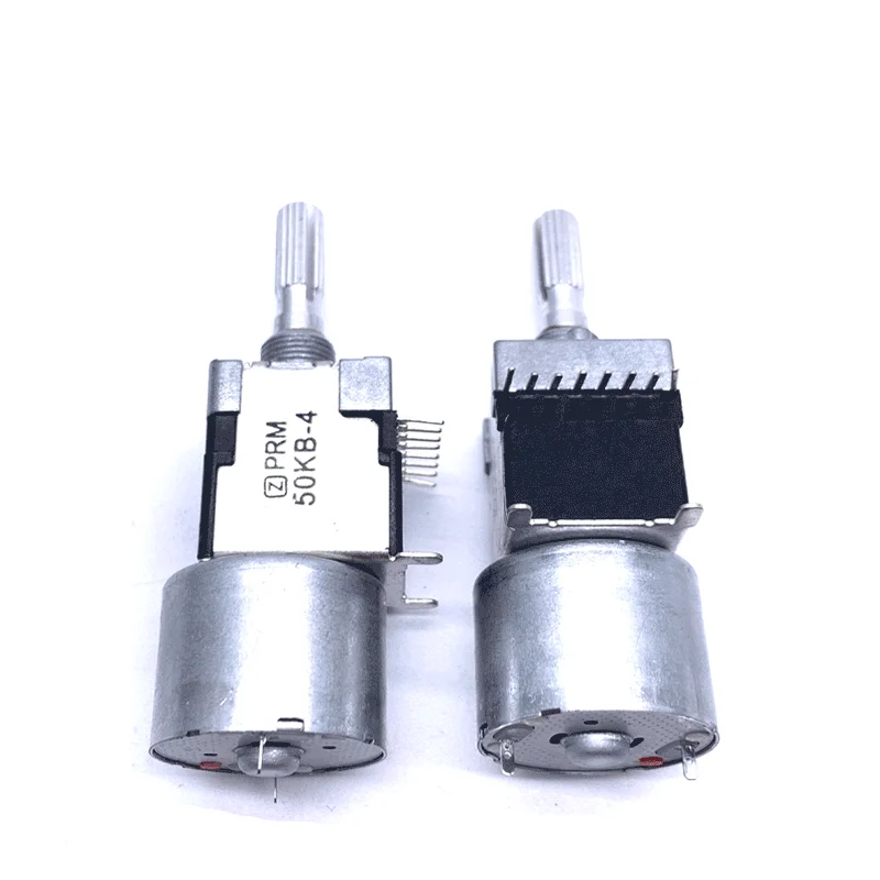 RK168 motor potentiometer stereo dual channel B50K * 2 flower shaft 25MM power discharge machine