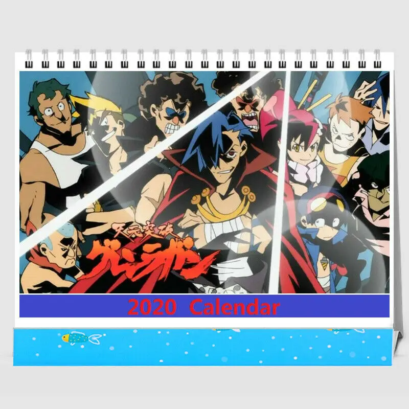 

2020 Anime Calendar Tengen Toppa Gurren-Lagann Simon kamina Desktop 13 Pages New Year Gift