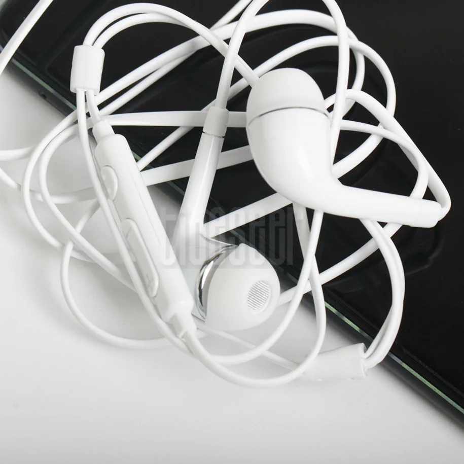 10pcs lot 3 5mm In Ear Earphones Earbuds with Mic Remote Volume Control Sport Wired Headset for Samsung Galaxy S6 S7 S8 J5