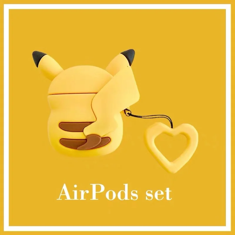 Air pods 2 мультфильм милый вид сзади наушники крышка для Apple Bluetooth гарнитура Airpods 1