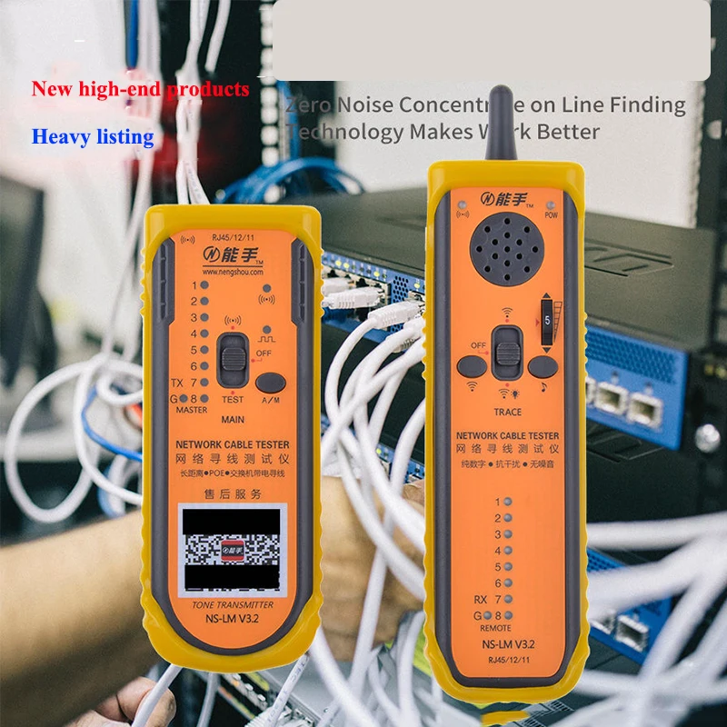 Nengshou-telefone Celular Ns-lm 11 Analisador de Cabos de Rede 60v Localizador de Fios de Longo Alcance Ferramentas de rede - Imagem 3