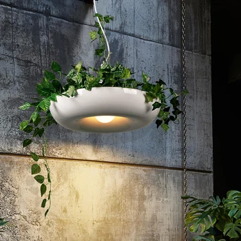 

Nordic Plant Pendant Lights DIY Sky garden Led Lamp Flower Pot Hanging Lamp Dining Room Restaurant Lighting Fixtures Home Decor