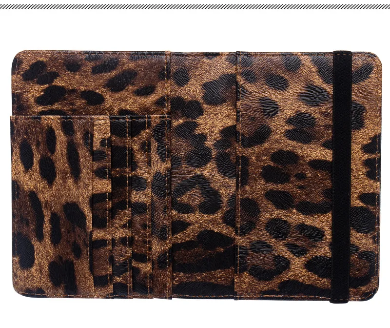 Zoukane 2019 леопардовая пантера эластичный ремешок Обложка для паспорта кожаный держатель с отделениями для карт дорожные аксессуары ZSPC08