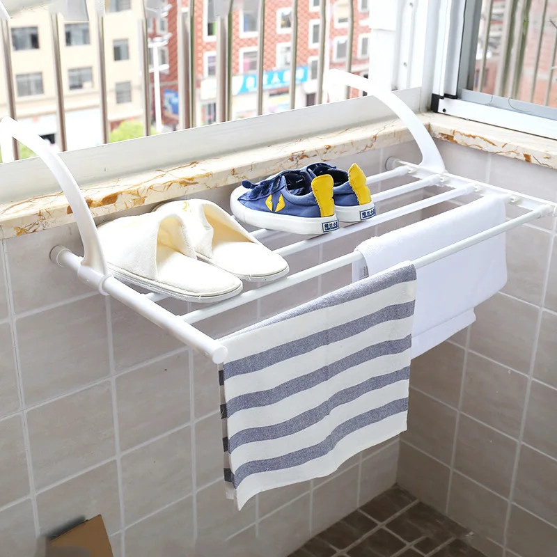 

Originality Fund Can Flexible Balcony Indoor Shoe Racks Are Plentiful Function Foldable Clothes Hanger Shoe Racks Towel Frame