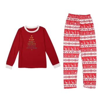 

Xmas Moose Fairy Christmas Family Pajamas Set Adult Kids Sleepwear Nightwear Pjs Photgraphy Letter Printed Prop Clothing Hot