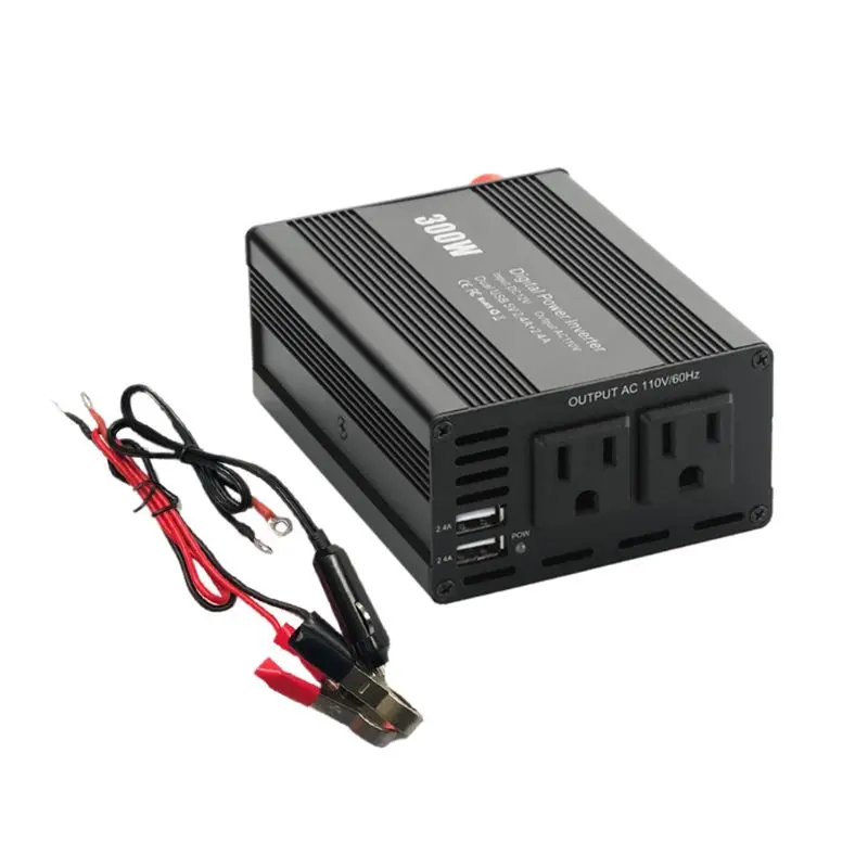 300 Вт автомобильный инвертор DC12V к AC110V/220 V Автомобильное зарядное устройство инверторы мощности H4GC