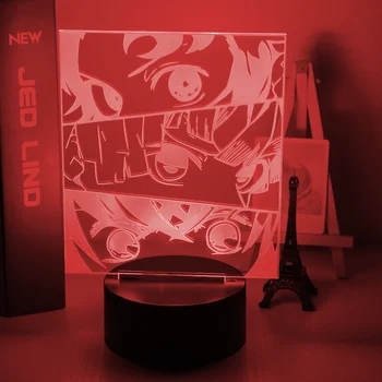 

Anime Demon Slayer Face Splice Acrylic Led Night Light for Kids Child Bedroom Decor Cool Nightlight Kimetsu No Yaiba Lamp Gift